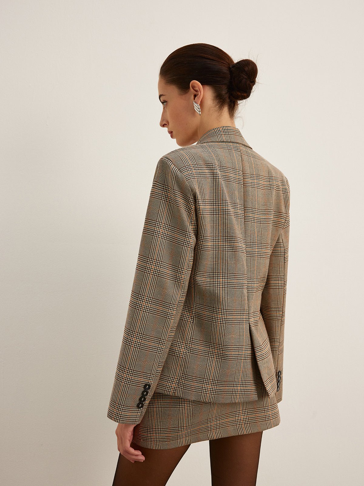 Şık Çizgili Blazer Ceket - Phentora