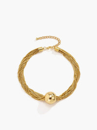 Şık Çoklu Zincir Parlak Üst Choker - Phentora