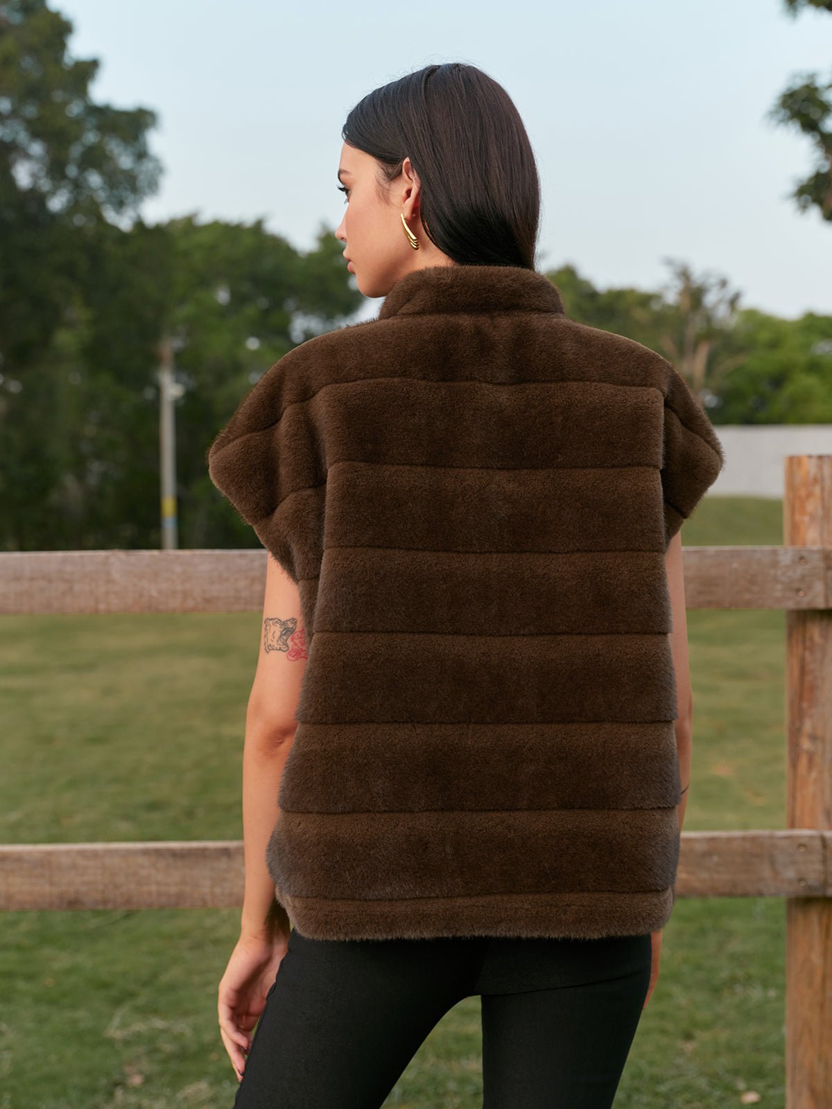 Dönüşümlü Minky Yelek, İpli ve Fermuarlı Kapatma - Phentora