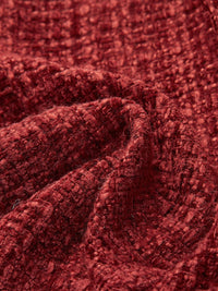 Kırmızı Altın Düğme Detaylı Tüvit Blazer Ceket - Phentora