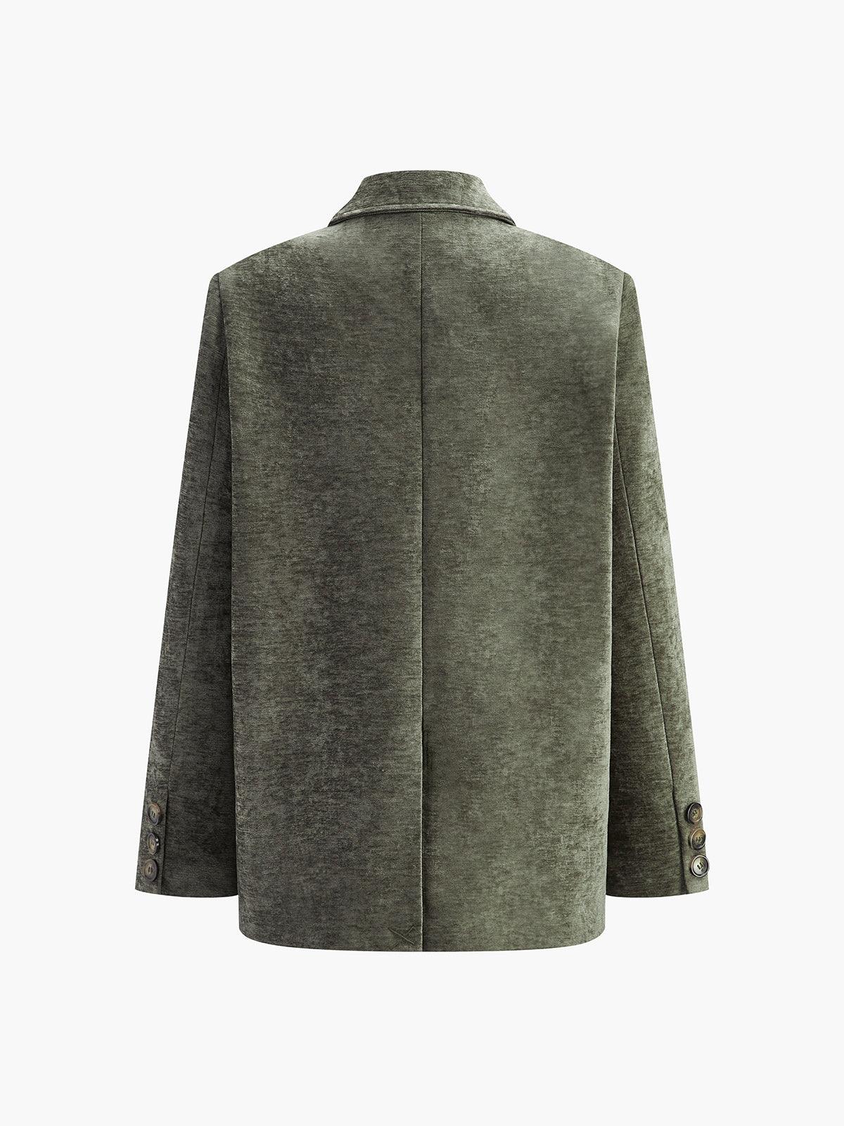 Kadife Bol Kesim Blazer Ceket - Phentora
