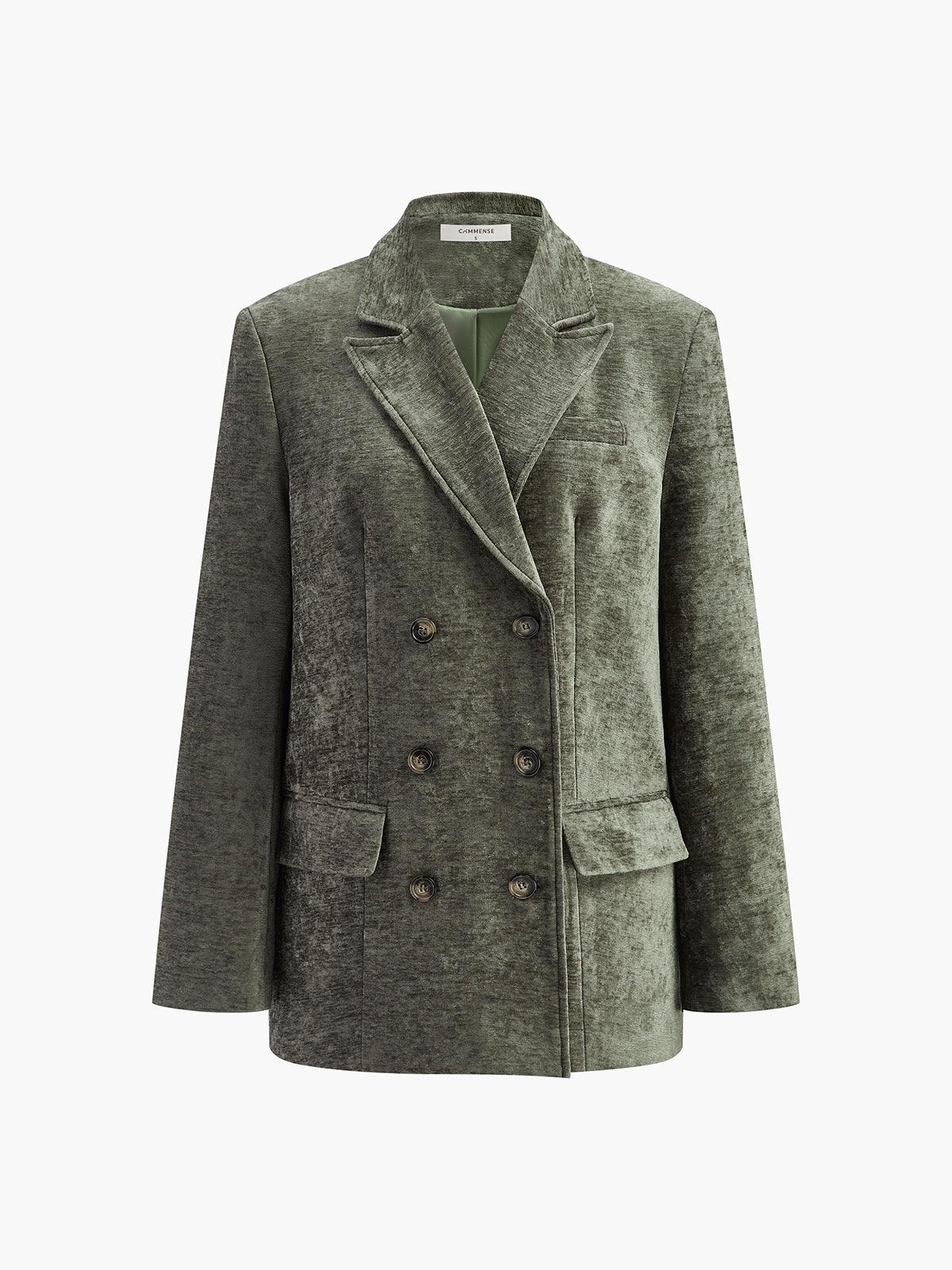 Kadife Bol Kesim Blazer Ceket - Phentora