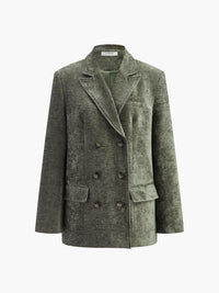 Kadife Bol Kesim Blazer Ceket - Phentora