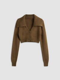 Cropped Hırka with Collar - Phentora