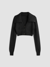 Cropped Hırka with Collar - Phentora