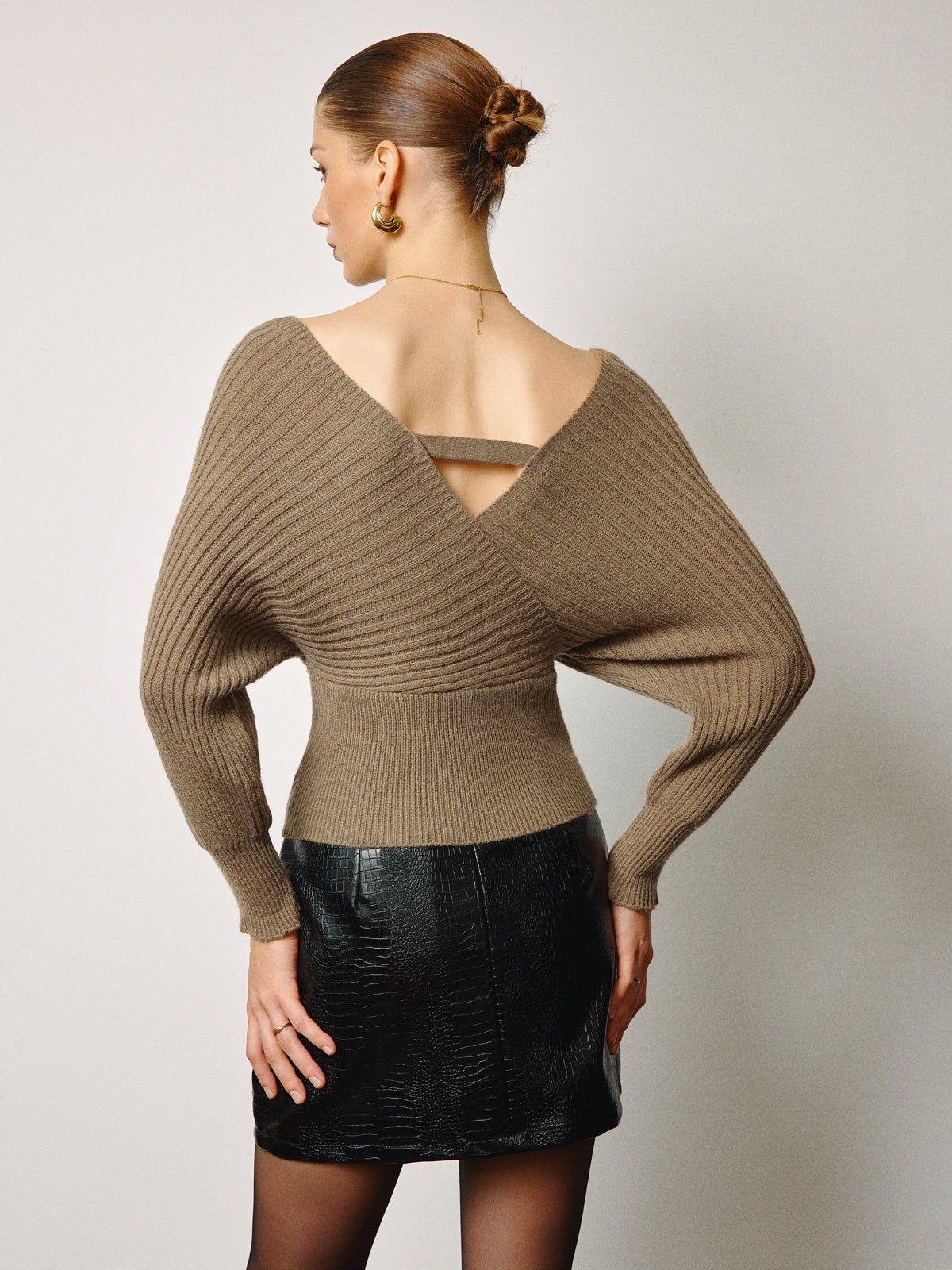 Criss Cross Kınalı Bel Kazak - Phentora