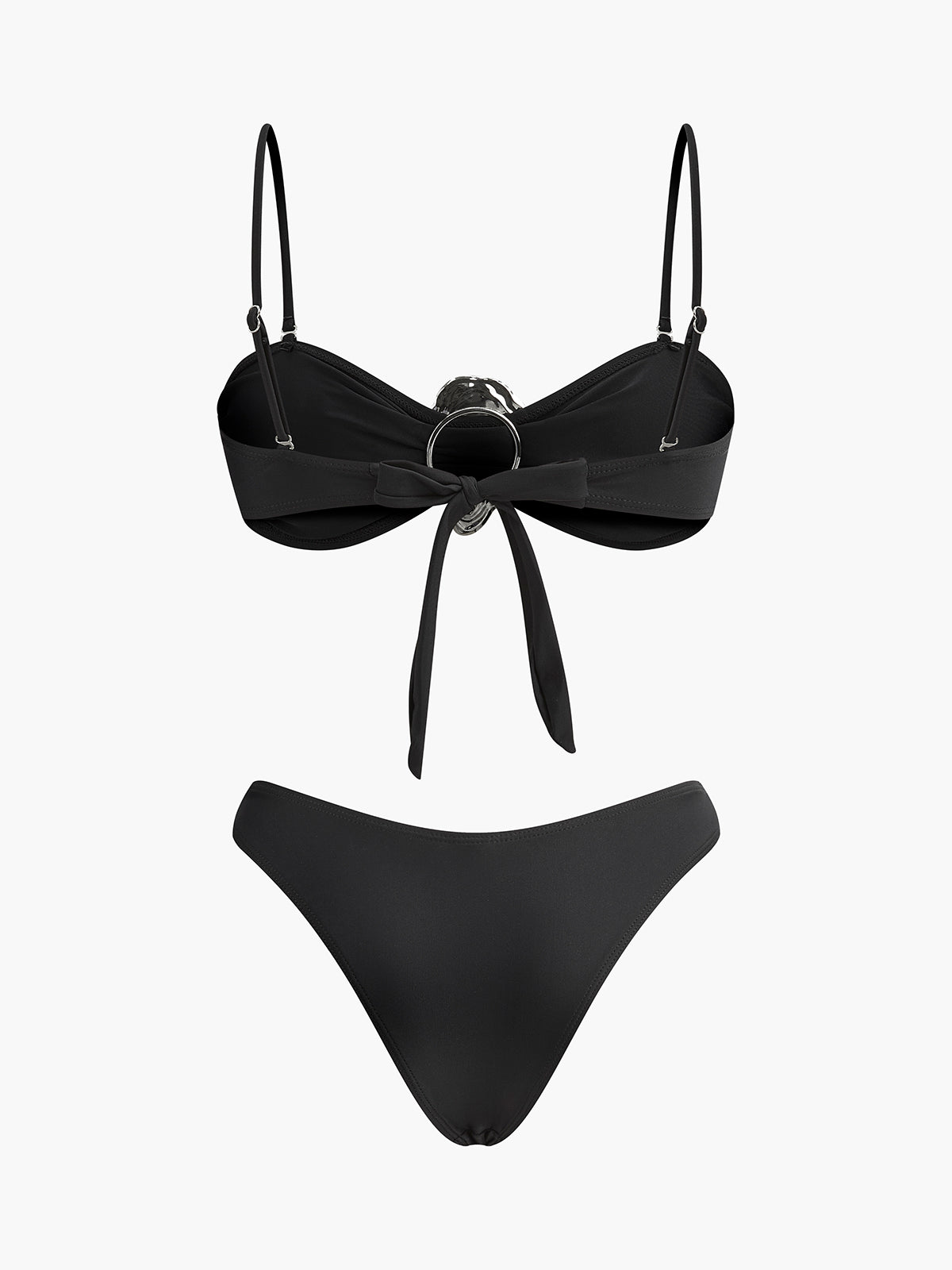Şık Metal Detaylı Bağlama Ön Bikini Takımı - Phentora