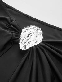 Şık Dönüş Sarong Etek, Şık Metal Aksesuarlara Sahip - Phentora