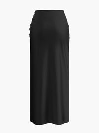 Şık Dönüş Sarong Etek, Şık Metal Aksesuarlara Sahip - Phentora