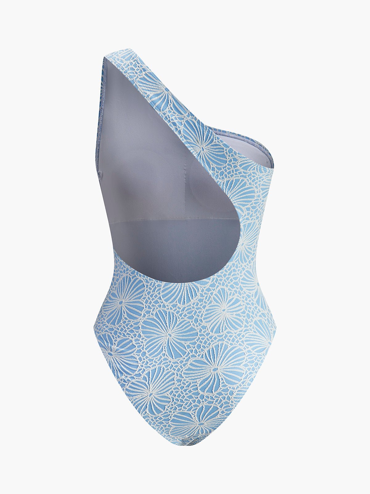 Şık Asimetrik Dantel Kesim Sırt Monokini - Phentora
