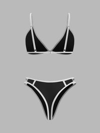 Şık Kontrast Kenar Detaylı Bikini Takımı ile Stil Sahibi Yaz Görünümü - Phentora