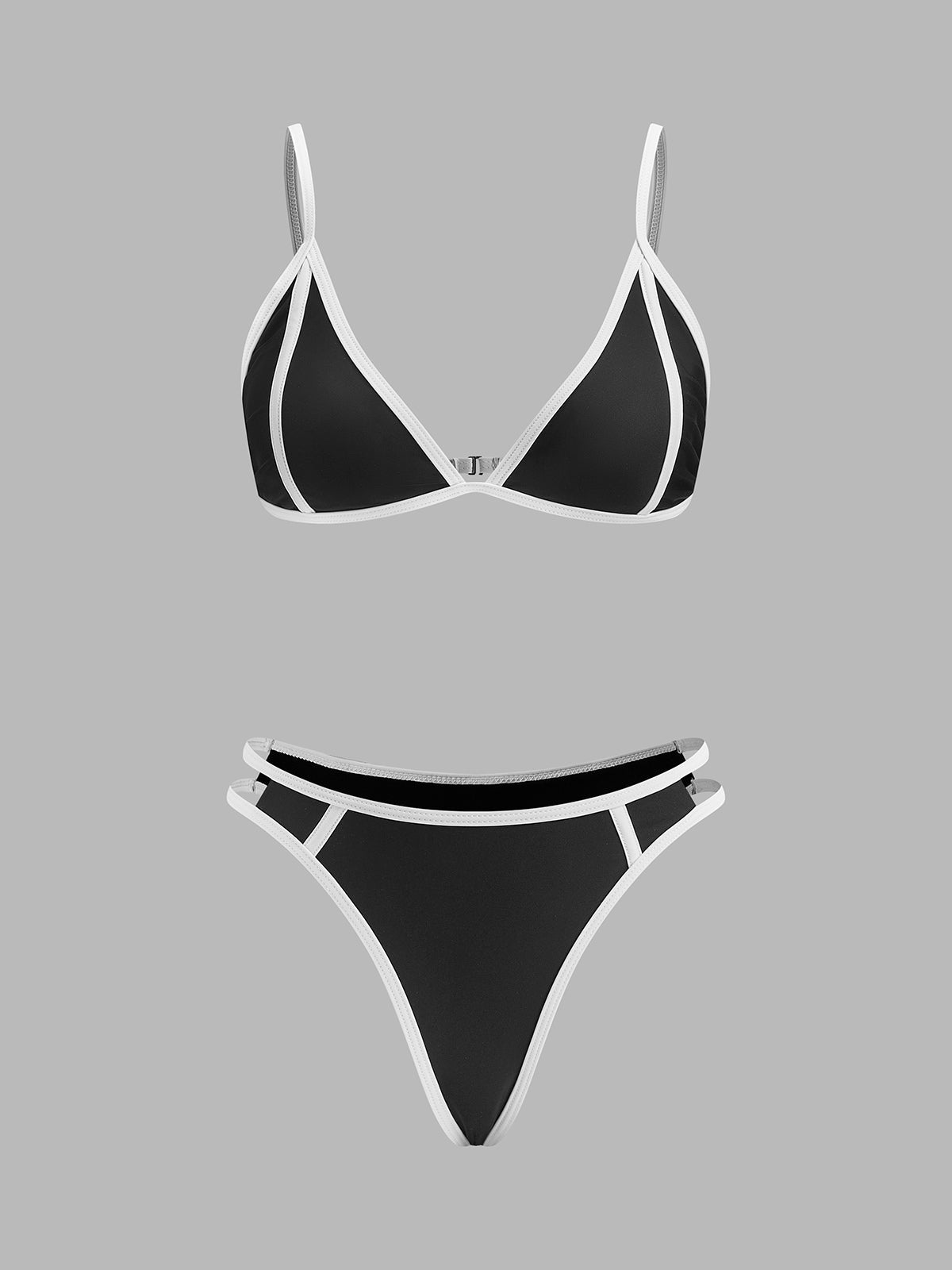 Şık Kontrast Kenar Detaylı Bikini Takımı ile Stil Sahibi Yaz Görünümü - Phentora