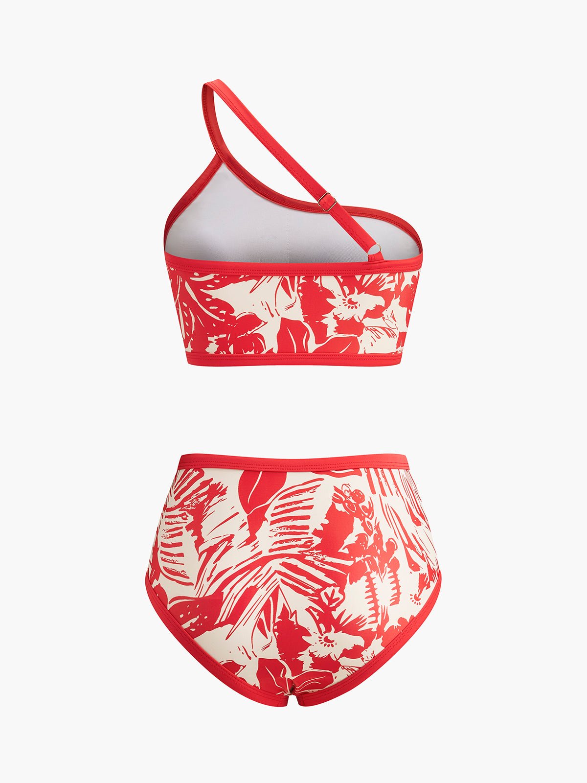 Tropikal Cennet Tek Omuzlu Bikini Takımı - Phentora