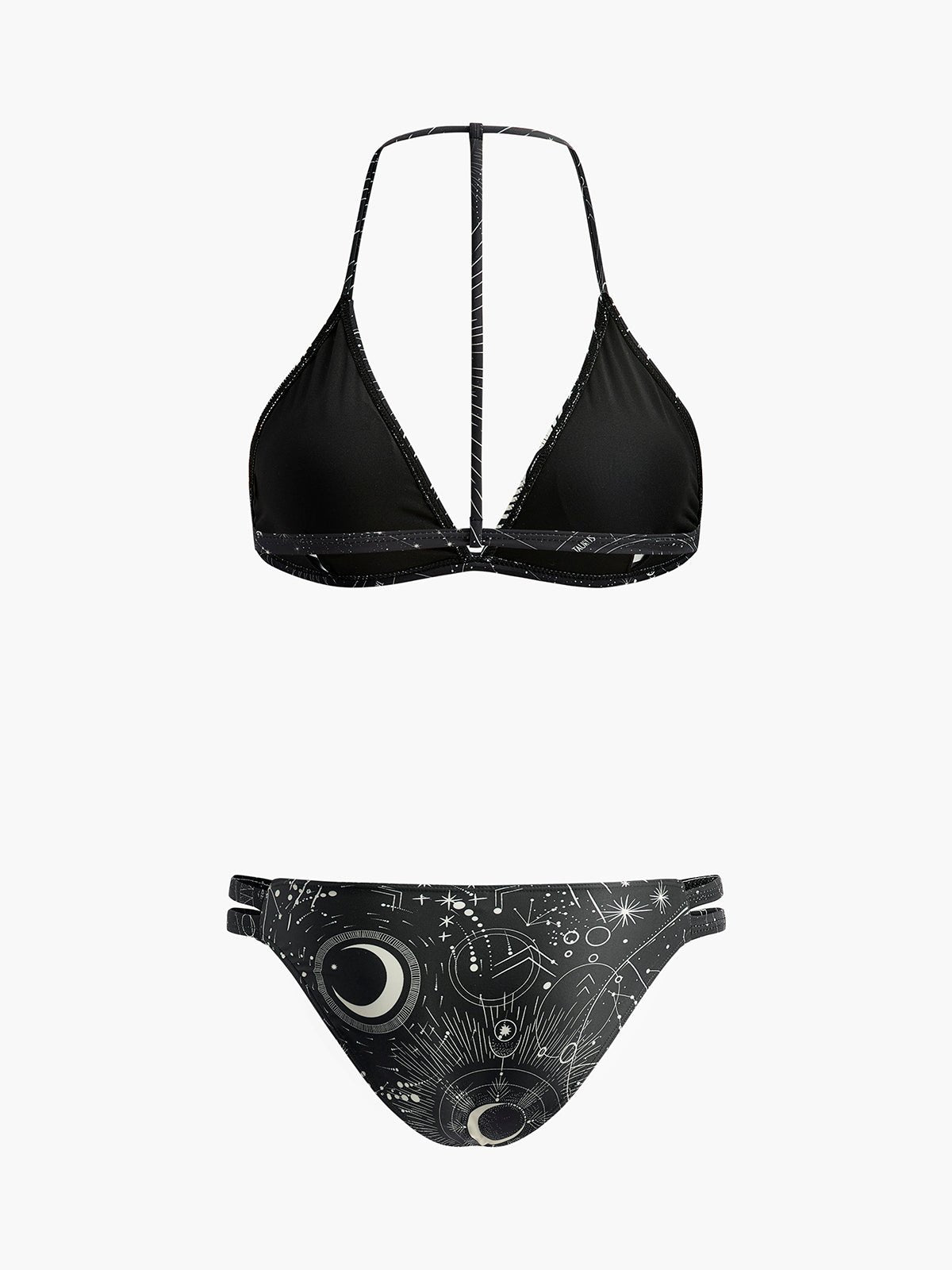 Gökyüzü Temalı Boyundan Bağlamalı Bikini Takımı - Phentora