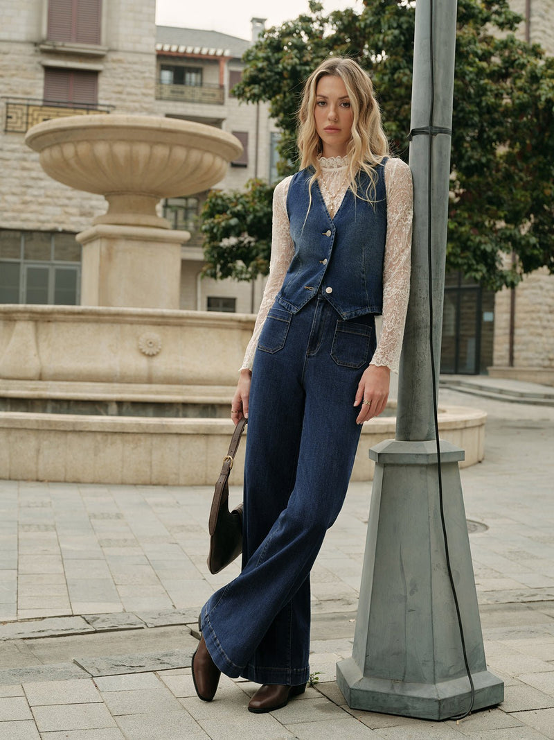 Şık Denim Yelek ile Rahat Şıklık - Phentora