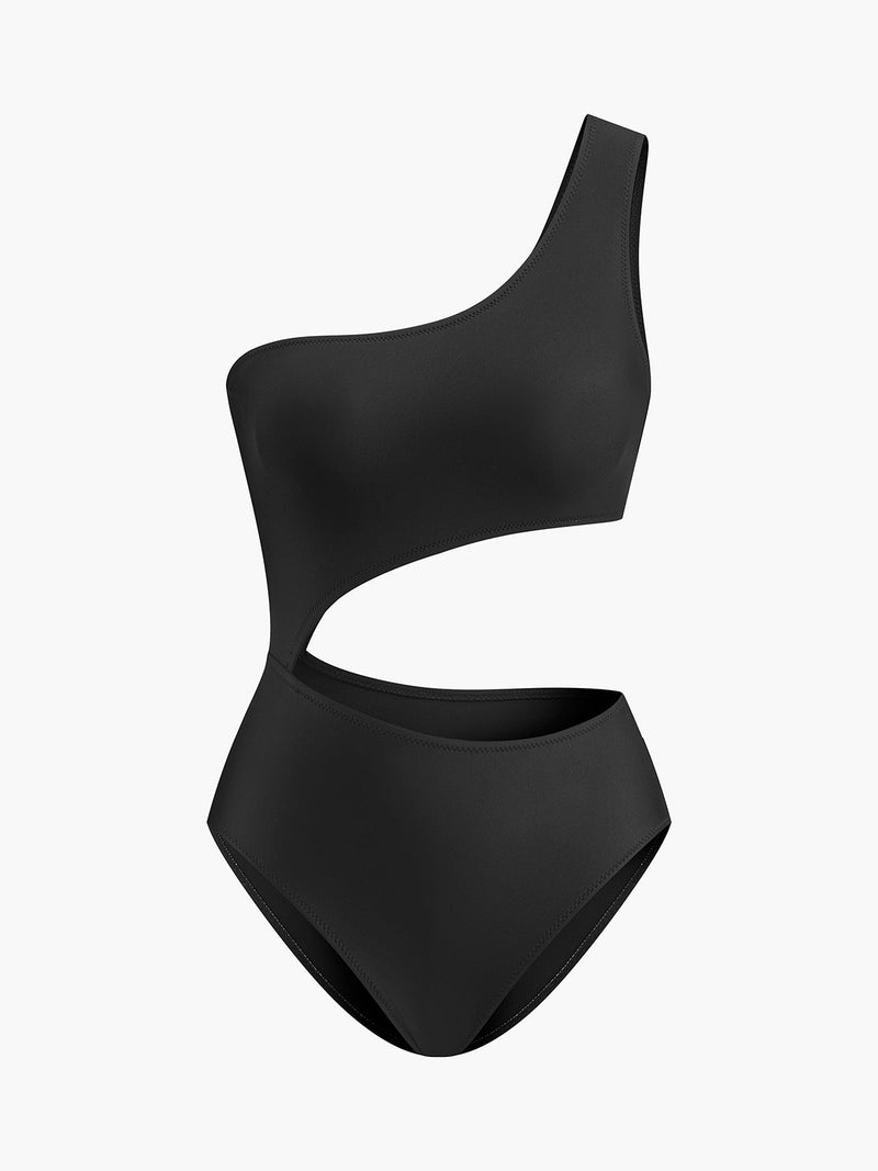 Asymmetrical Pencere Detaylı One - Piece Mayo - Phentora