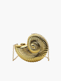Şık Altın Spiral Kabuk Tote Çanta - Phentora