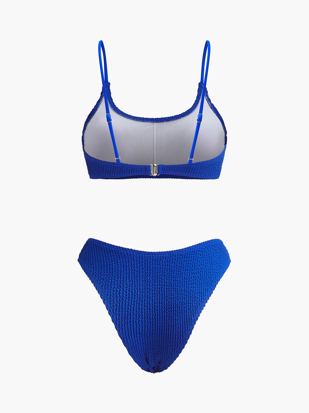 Şık Dokulu Ribanalı Yüksek Bel Bikini Seti - Phentora