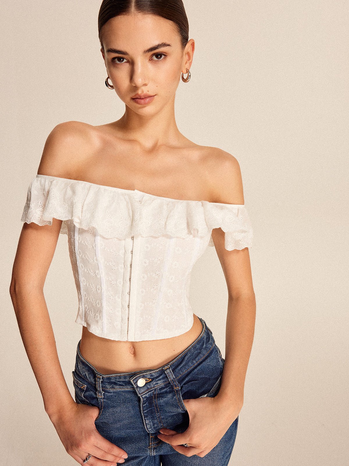 Bağcıklı Back Omuzları Açık Üst - Phentora