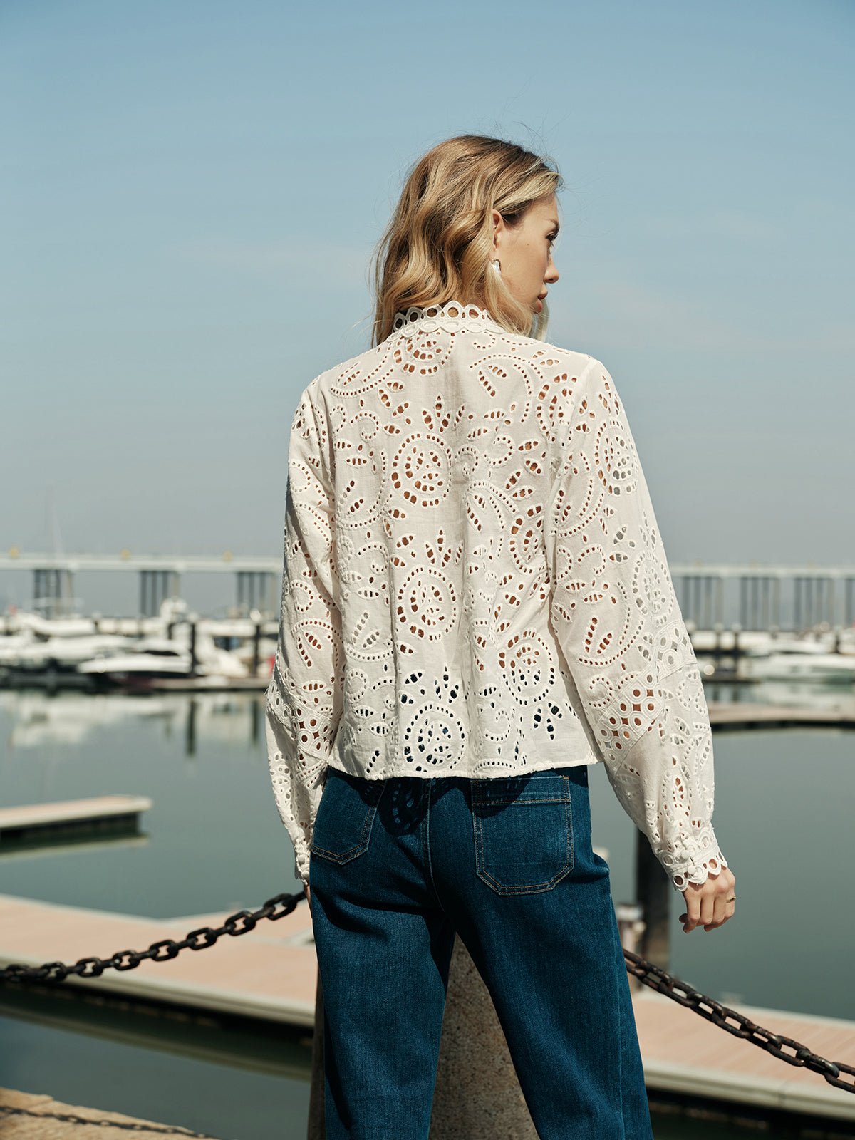 Embroidery Hollow - Out Detaylı Üst - Phentora