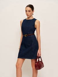 Denim Shift Elbise Without Belt - Phentora