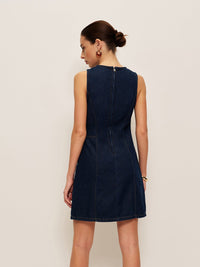 Denim Shift Elbise Without Belt - Phentora