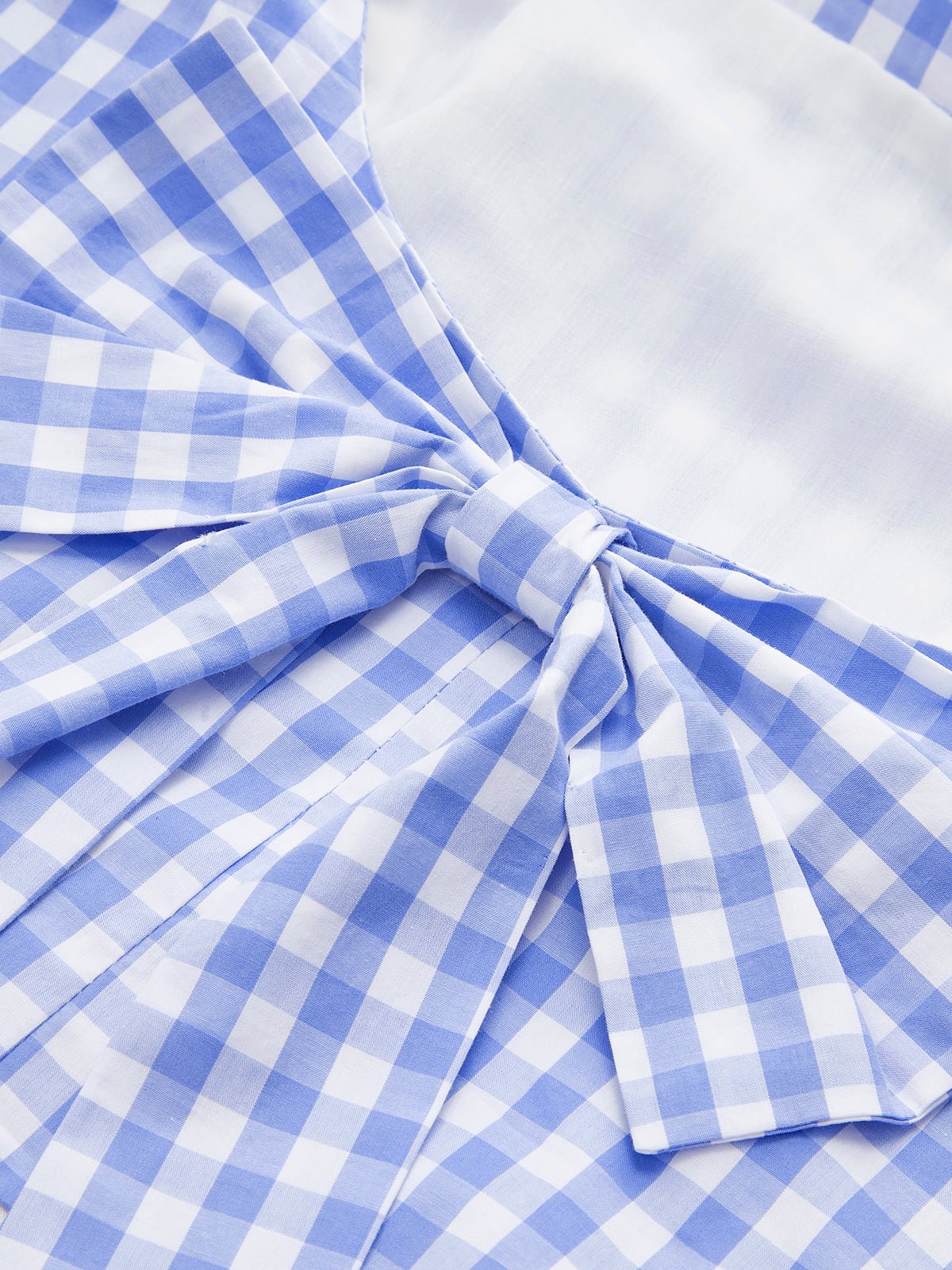 Checkerboard Fiyonk Detaylı Back Crop Üst - Phentora