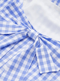 Checkerboard Fiyonk Detaylı Back Crop Üst - Phentora