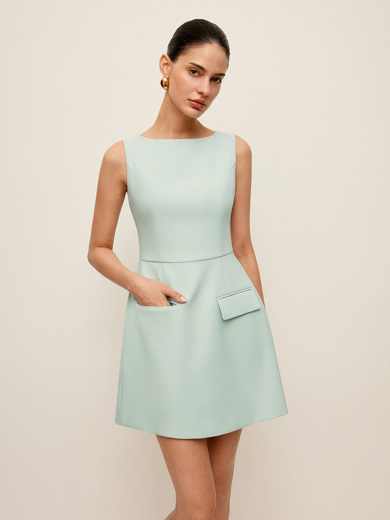 Pocket Detaylı Kolsuz Elbise - Phentora