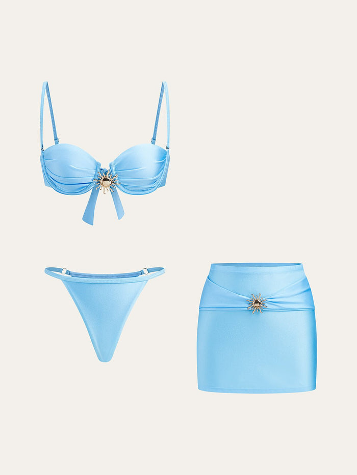 Charm Soleil Bikini Takımı ve Şık Pareo Etek - Phentora