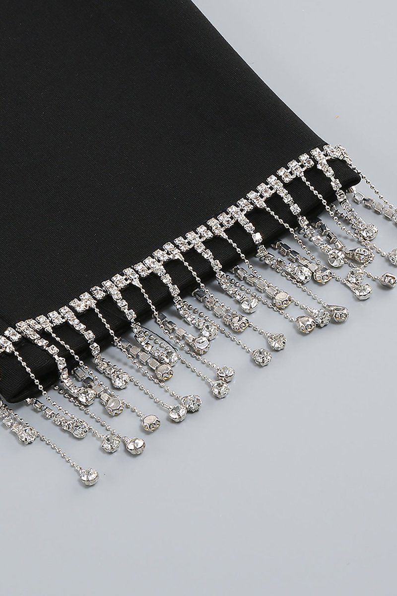 Taş Detaylı Kısa Tops ve Vücuda Oturan Pantolon - Phentora