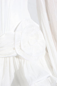 Blysse Çiçek Desenli Applique Pleat Korse Mini Elbise - Phentora