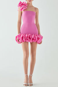 Constance Puff Saten Mini Elbise - Phentora