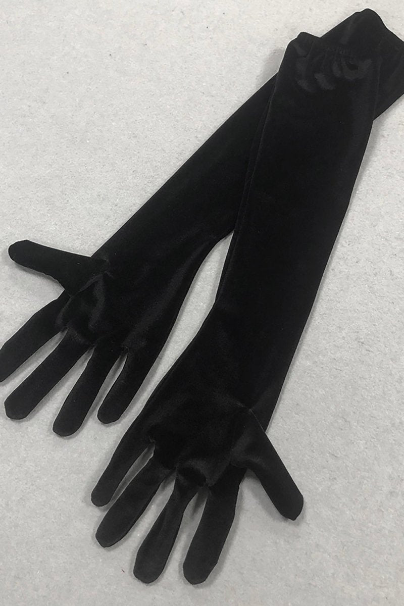 Fiyonk Detaylı Silk Kadife Uzun Elbise - Phentora