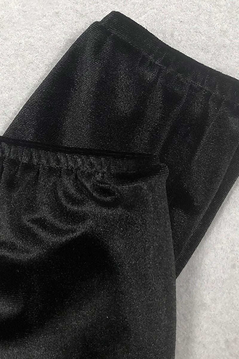 Fiyonk Detaylı Silk Kadife Uzun Elbise - Phentora