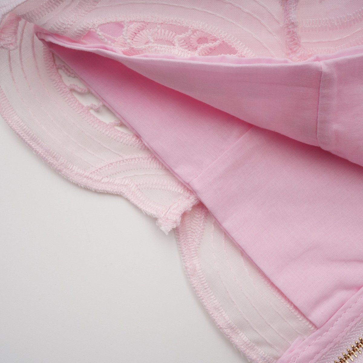 Pembe Nakışlı Bluz ve Etek Takımı - Phentora