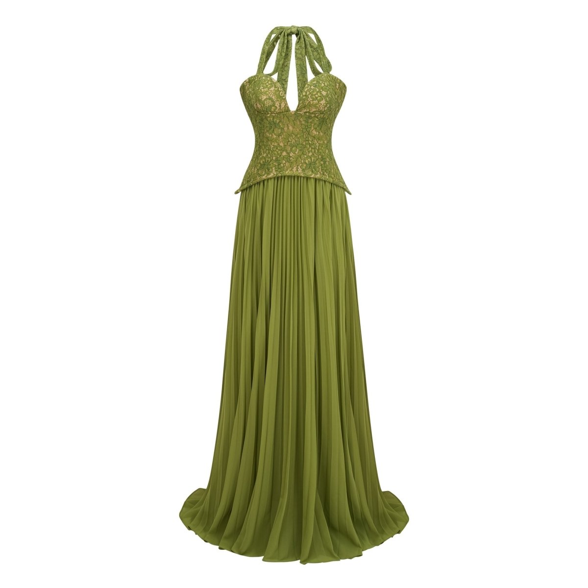 Emerald Korse Abiye Elbise - Phentora