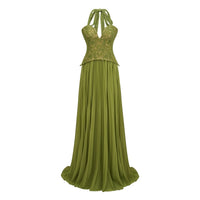 Emerald Korse Abiye Elbise - Phentora