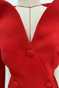 Breasted Yırtmaçlı Kaban - Phentora