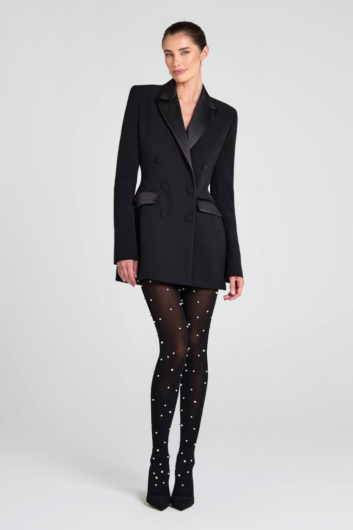 Monica Siyah Blazer Elbise - Phentora