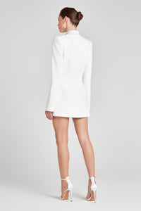 Monica Beyaz Blazer Elbise - Phentora