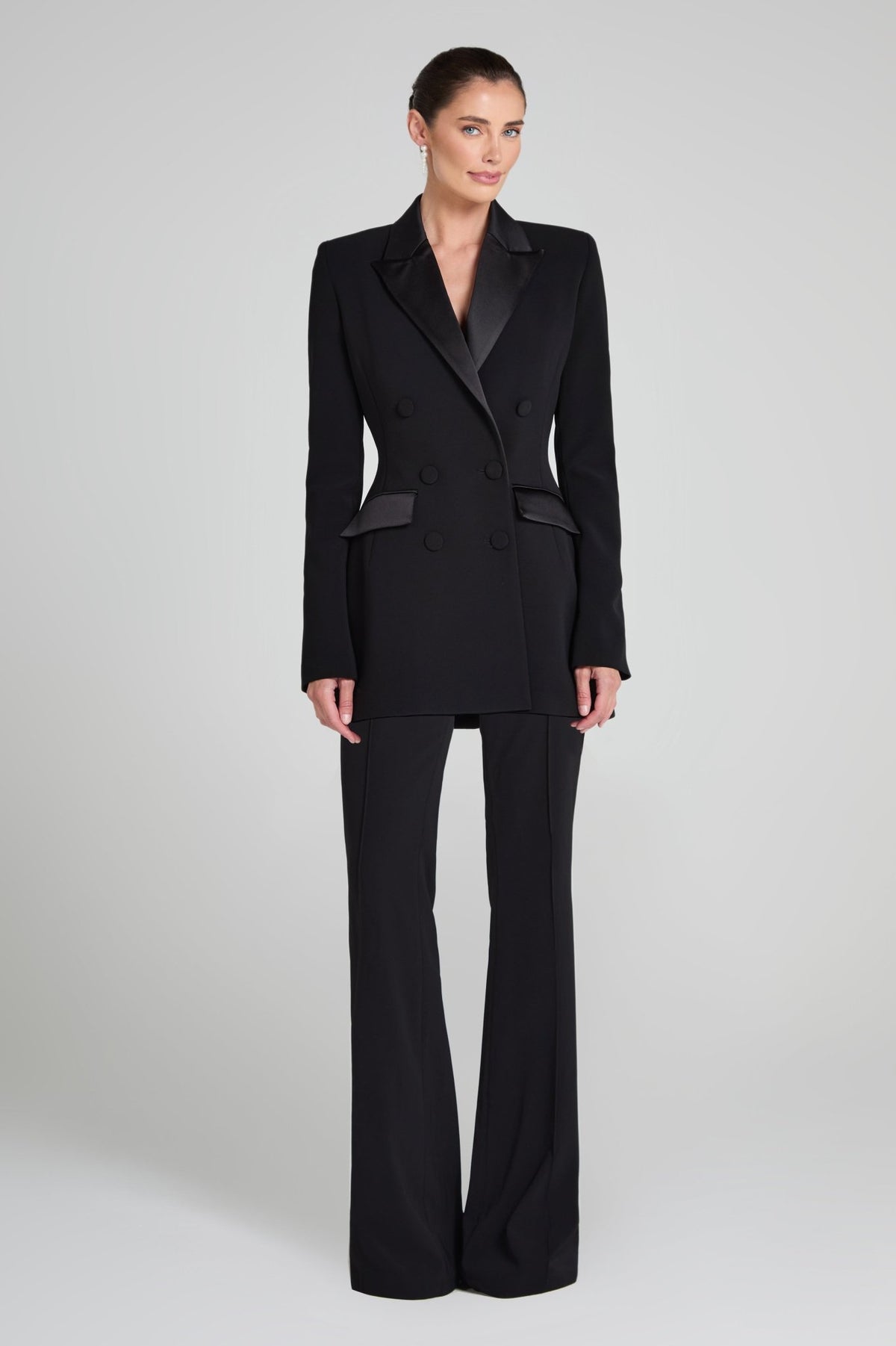 Monica Siyah Blazer Elbise - Phentora