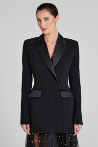 Monica Siyah Blazer Elbise - Phentora