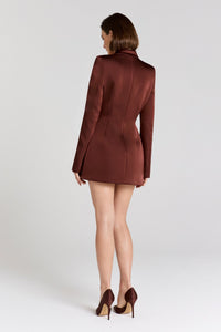 Monica Kahverengi Blazer Elbise - Phentora