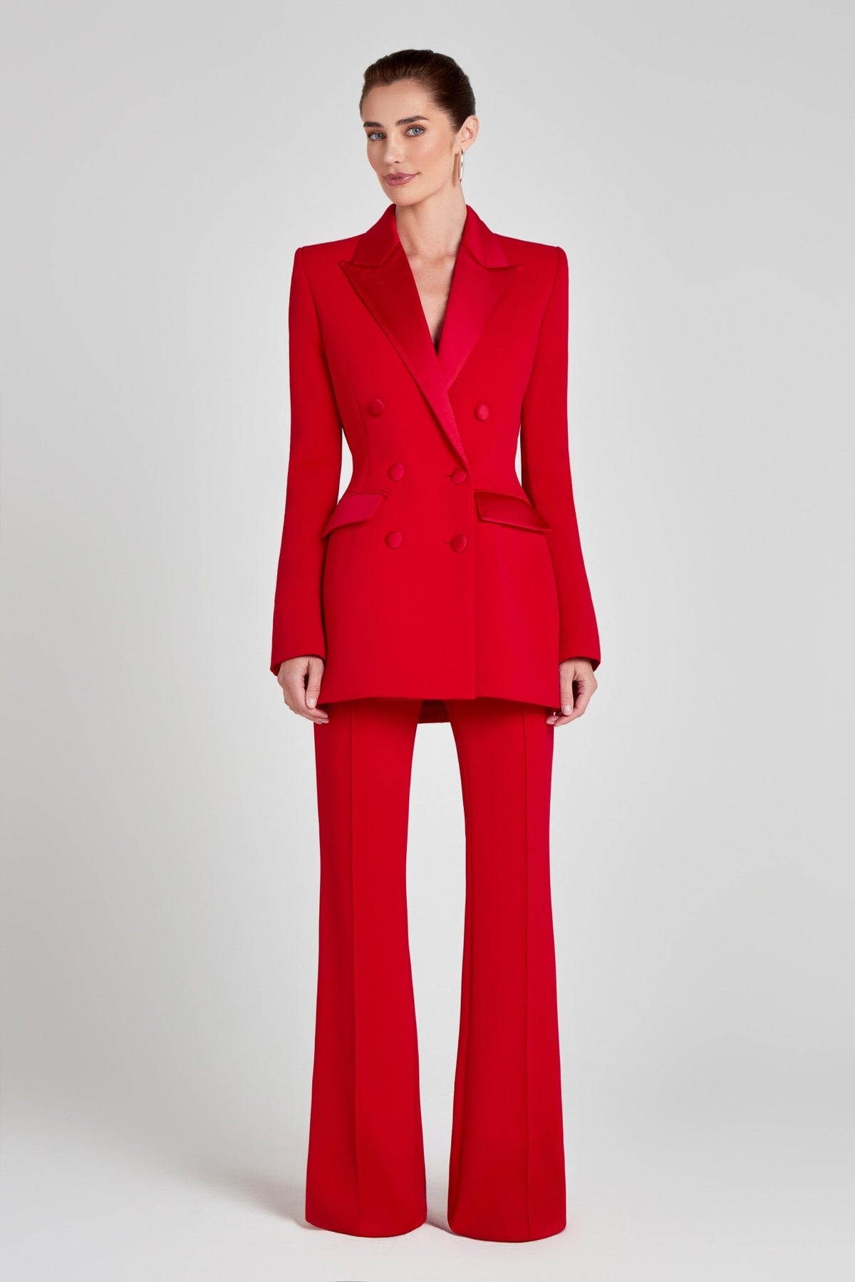 Monica Kırmızı Blazer Elbise - Phentora