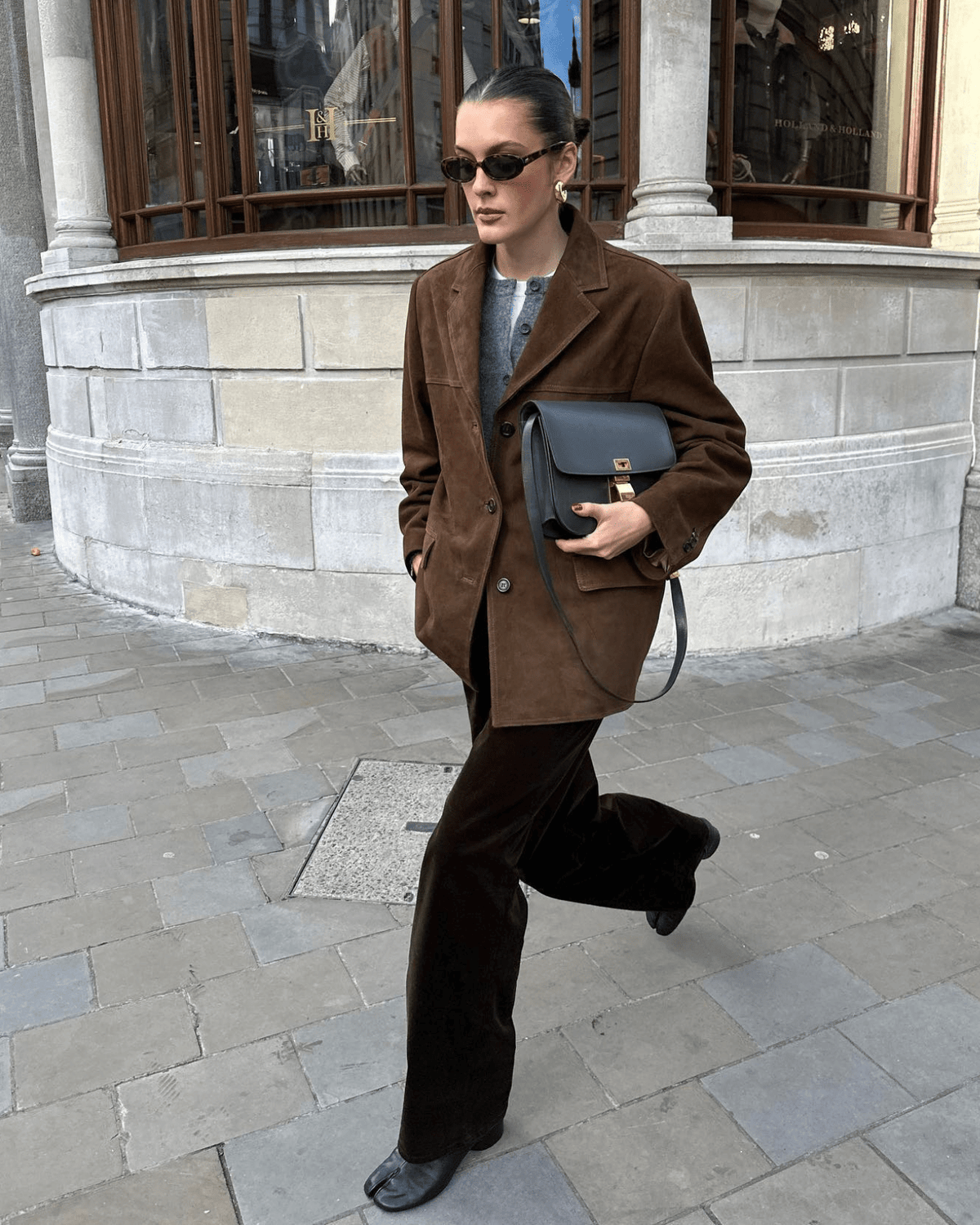 Sable Crest Süet Blazer Ceket - Phentora