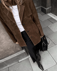 Sable Crest Süet Blazer Ceket - Phentora