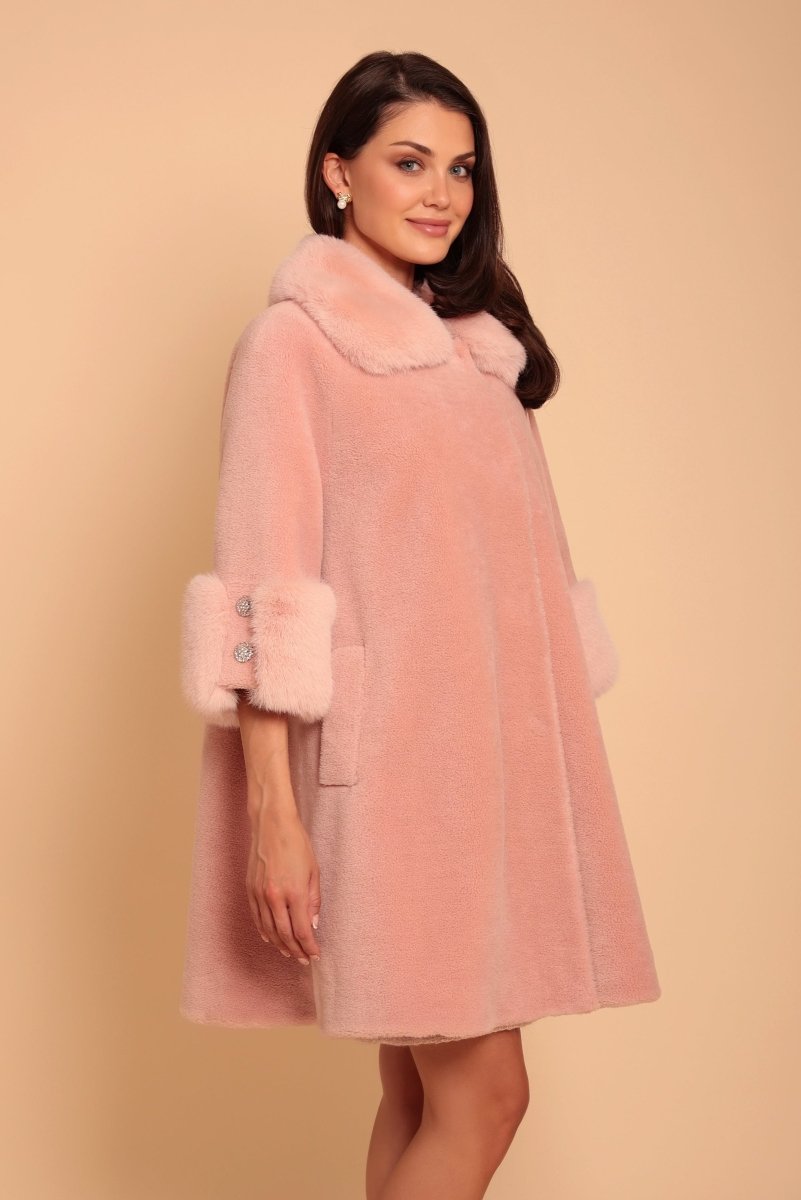 Yün Salaş Kesim Kaban - Rosa - Phentora
