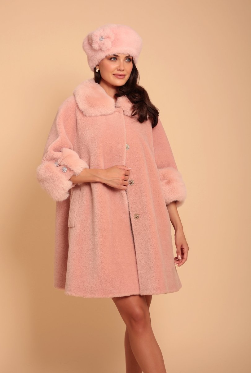 Yün Salaş Kesim Kaban - Rosa - Phentora