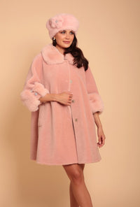 Yün Salaş Kesim Kaban - Rosa - Phentora